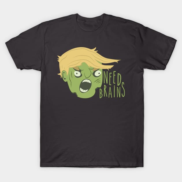 Need Brains T-Shirt by sadsquatch